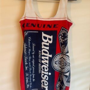 Budweiser Red and White Graphic Apparel